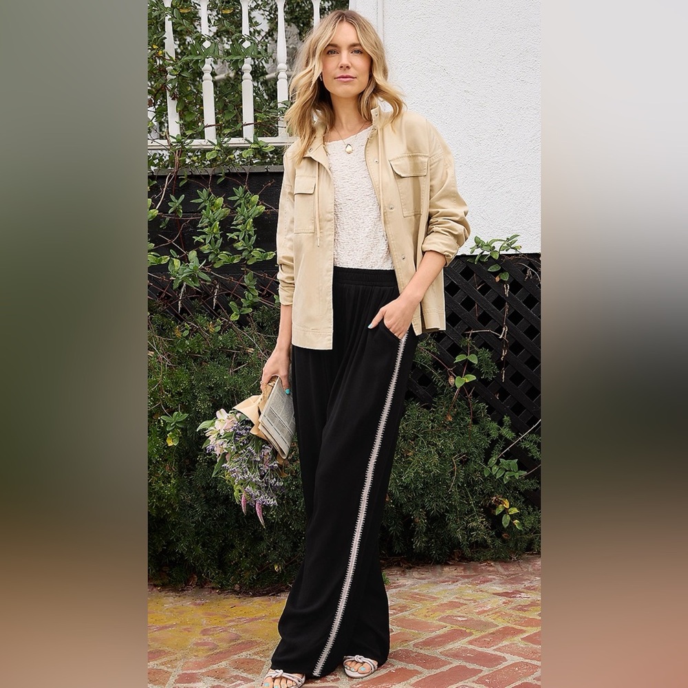 NWT Whipstitch Palazzo High Rise Pant